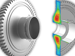 Residual stress measurement in turbine disc made of nickel super alloy.